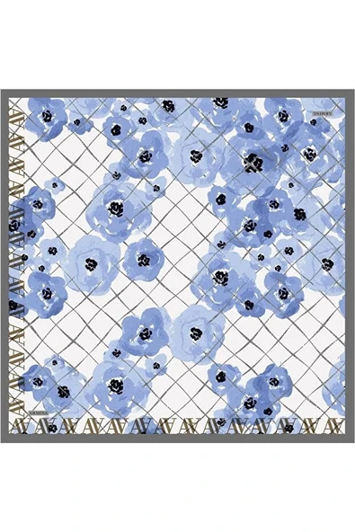Twill İpek Eşarp -(Nostalji Twill)-8144D - Resim 8