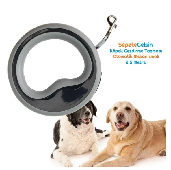 Sepetegelsin Köpek Gezdirme Tasması Otomatik Mekanizmalı 2.5 Metre ürün görseli 1