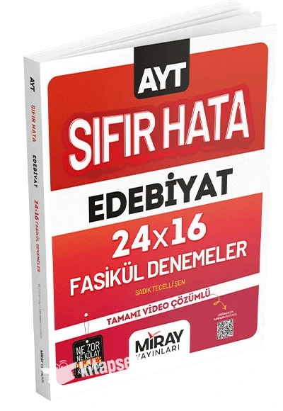 Ayt Sıfır Hata Edebiyat 24X16 Fasikül Denemeler Miray Yayın ürün görseli 1