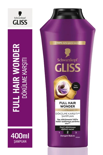 Gliss Şampuan Full Hair Wonder 400 Ml ürün görseli 1