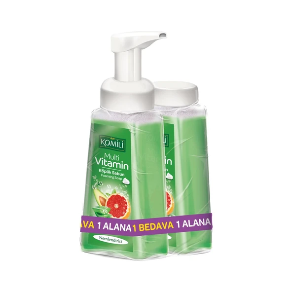 Komili Köpük Sabun Nemlendirici 250 Ml + 250 Ml Yedekli Avokado - Nar ürün görseli 1