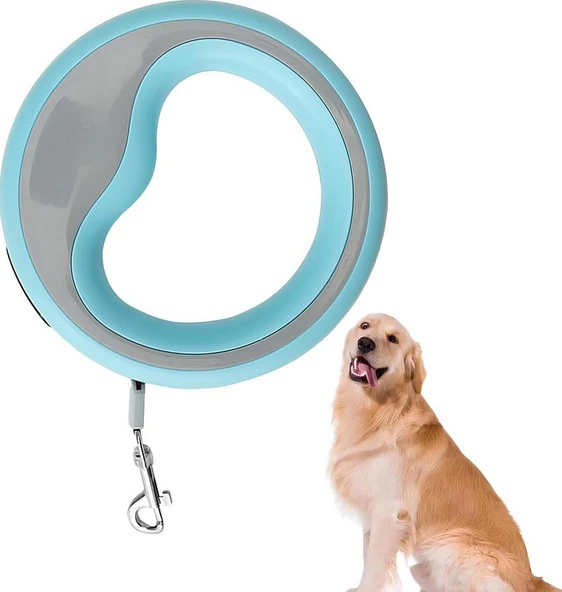 Süslüpati Otomatik Köpek Gezdirme Tasması Mavi 2.5 Metre ürün görseli 1