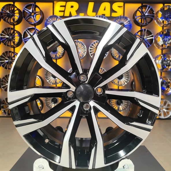 4 lü Takım SONİC 1053 7*17 4*100 ET40 60.1 BLACK MACK JANT ürün görseli 1