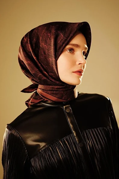 Sura İpek Eşarp -2025/2026 -9408D - Resim 9