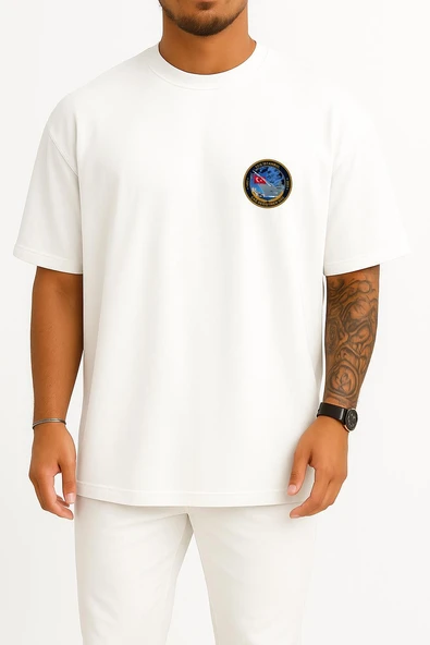 Oversize Tcg İstanbul F515 Cep Tasarımlı Unisex T-Shirt ürün görseli 1