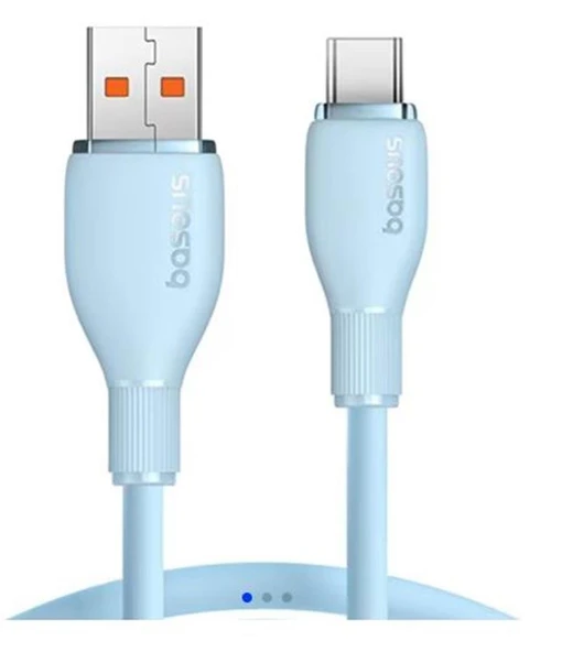 Baseus Pudding USB to C 100W Kablo 1.2m Mavi (P10355703311-00) ürün görseli 1