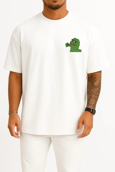 PTTAVM: Oversize Pepe The Frog İllustration, Pepe Coin The Frog