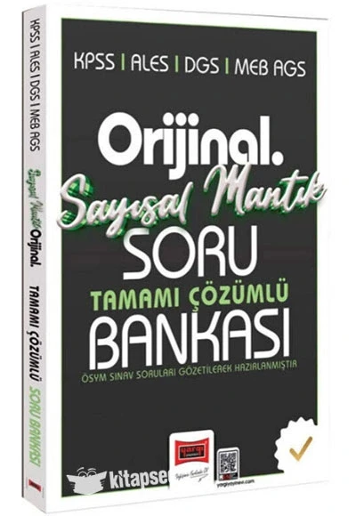 Yargı 2026 Kpss Ales Dgs Meb Ags Orijinal Sayısal Mantık Çözümlü Soru Bankası ürün görseli 1