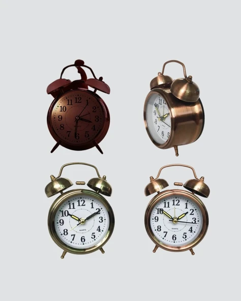 Bronz Metal Masa Saati - Resim 5