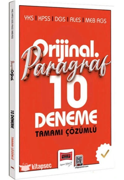 Yargı 2026 Yks Kpss Dgs Meb Ags Orijinal Paragraf 10 Çözümlü Deneme ürün görseli 1