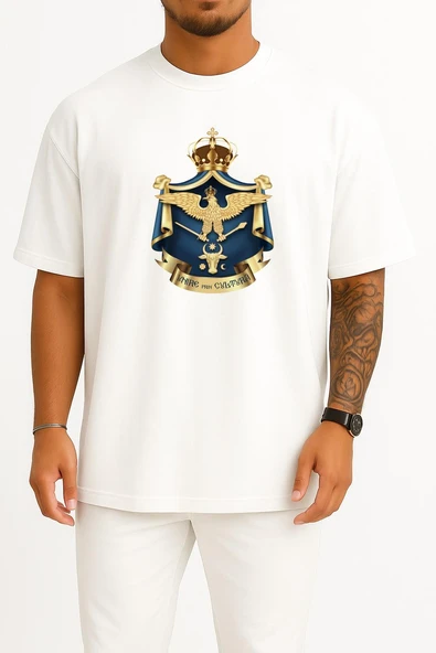 Oversize Iași Athenaeum Bucharest Göğüs Tasarımlı Unisex T-Shirt ürün görseli 1