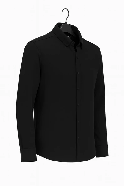 Gewer Uzun Kol Slim Fit İçi Polarlı Erkek Gömlek - 7440 ürün görseli 1