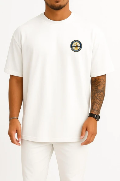 Oversize F495 Tcg Gediz Siluet Cep ve Sırt Tasarımlı Unisex T-Shirt ürün görseli 1