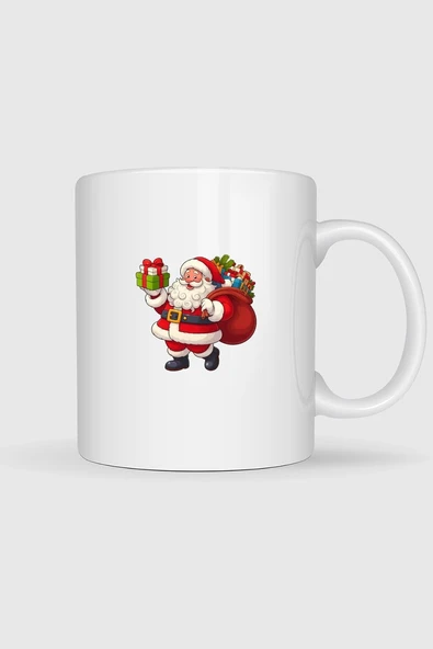 Noel Baba Yılbaşı Baskılı Kupa Bardak ürün görseli 1