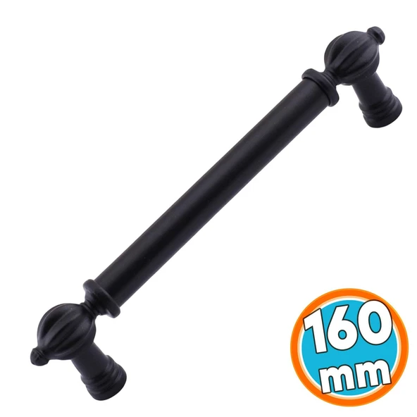 Mobilya Çekmece Dolap Kapak Kulpları Kulb Kulpu Mutfak Dolabı Metal Kulp Siyah 160 mm ürün görseli 1