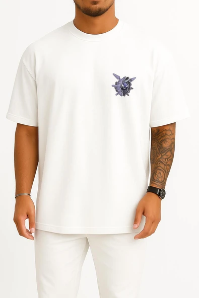 Oversize Cloyster Cep Baskılı Unisex T-Shirt ürün görseli 1