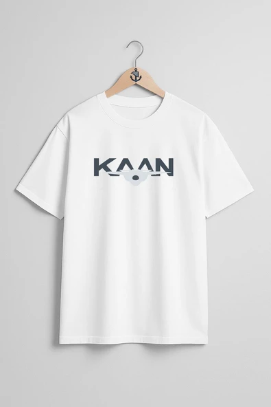 Oversize Tf-X Kaan 5.Nesil Savaş Uçağı Göğüs ve Sırt Tasarımlı Unisex T-Shirt ürün görseli 1