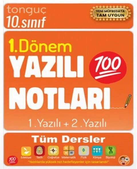 Tonguç 10. Sınıf Tüm Dersler 1. Dönem Yazılı Notları ürün görseli 1