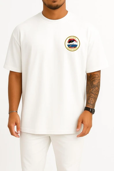 Oversize F242 Tcg Fatih Cep ve Sırt Tasarımlı Unisex T-Shirt ürün görseli 1