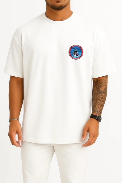 Oversize Tcg Fırtına P347 Cep Tasarımlı Unisex T-Shirt ürün görseli 1