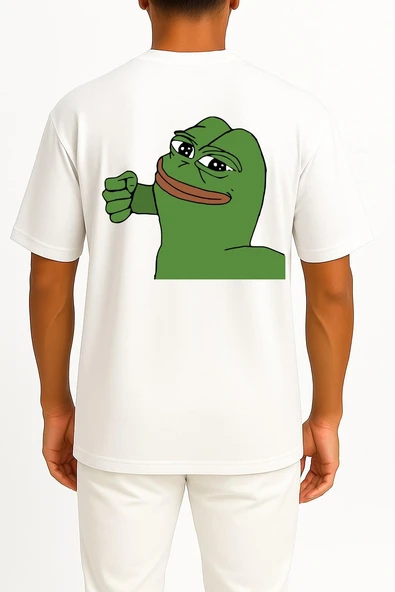 PTTAVM: Oversize Pepe The Frog İllustration, Pepe Coin The Frog