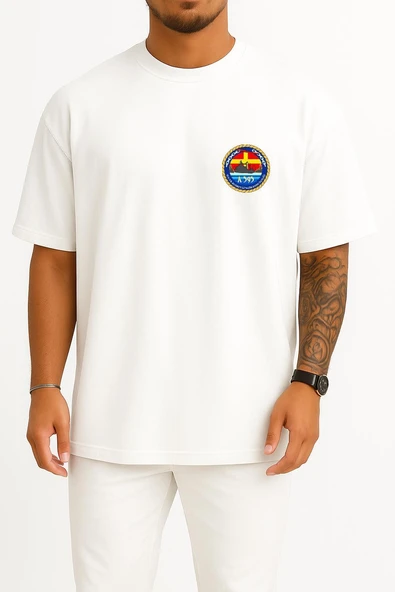 Oversize Tcg Yb. Kudret Güngör A595 Cep Tasarımlı Unisex T-Shirt ürün görseli 1