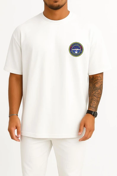 Oversize Tcg Savarona Cep ve Sırt Tasarımlı Unisex T-Shirt ürün görseli 1