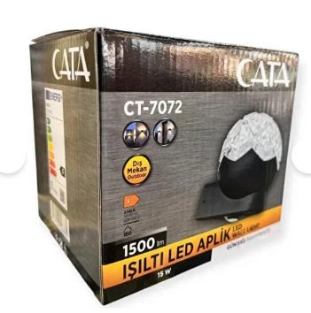 Cata CT 7072 Işıltı 15W Led Aplik Dış Mekan 3200K Gün Işığı ürün görseli 1
