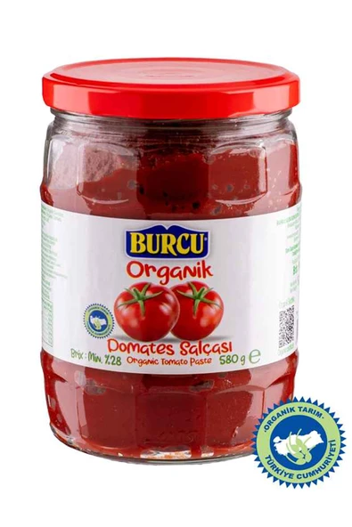 Burcu Organik Domates Salçası 600 gr (Cam Kavanoz) ürün görseli 1
