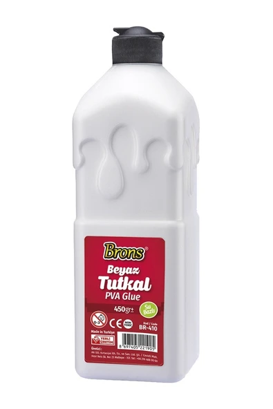 Beyaz Tutkal 450 gr 1 Adet Brons Beyaz Mobilya Yapıştırıcısı Tutkalı 450 gr Ahşap Tutkalı Su Bazlı Çok Amaçlı Beyaz ürün görseli 1