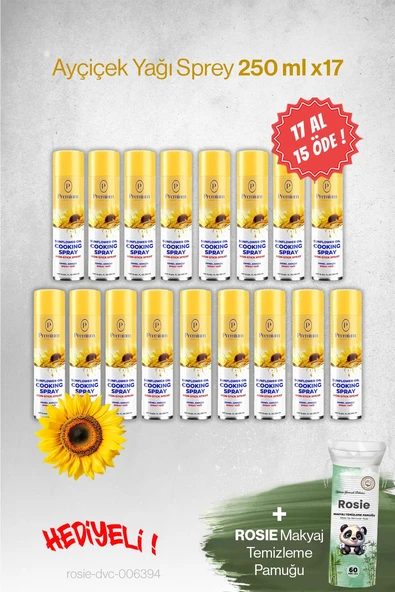 Premium Ayçiçek Yağı 17 AL 15 ÖDE, 250 ML Hediyeli ürün görseli 1