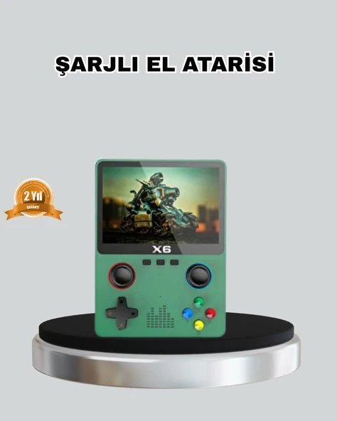 Retro Taşınabilir Konsol 3.5 IPS Ekran Ergonomik Çift LR Kontrollü ürün görseli 1