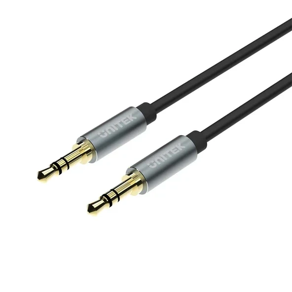 UNITEK 3.5MM AUX SES KABLOSU 1MT ALTIN KAPLAMA Y-C926ABK ürün görseli 1