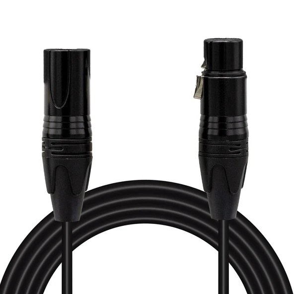 Magicvoice LD381 1.5 Metre Canon XLR Dişi - Canon XLR Erkek Stereo Plastik Jak Mikrofon Ses Kablosu ürün görseli 1
