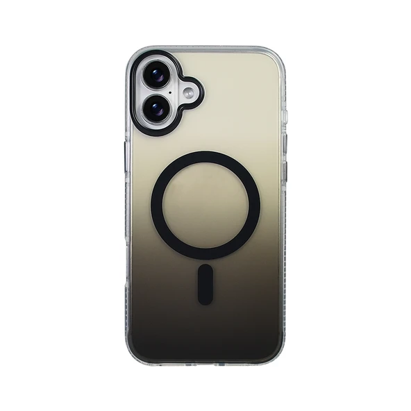 Gpack iPhone 16 Plus uyumlu Kılıf Toros M-Safe Şarj Özellikli Transparan Renk Geçişli Silikon ürün görseli 1