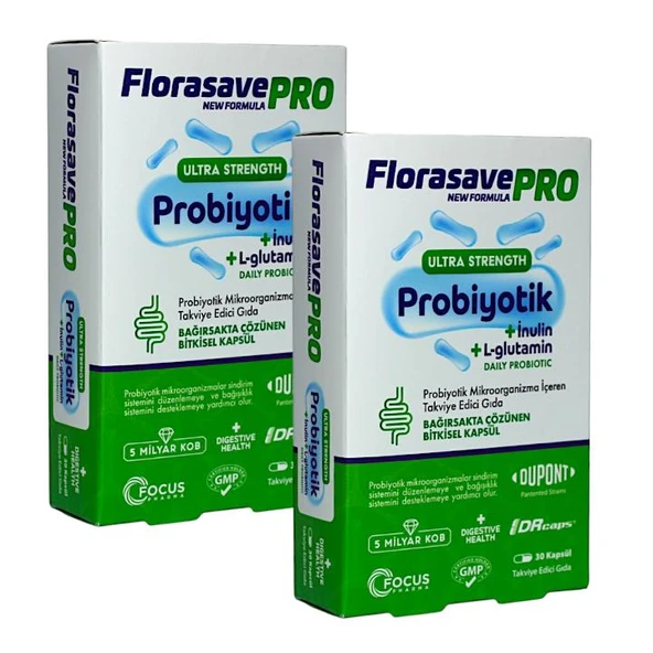 Florasave PRO Probiyotik 30 Kapsül x2 Adet ürün görseli 1