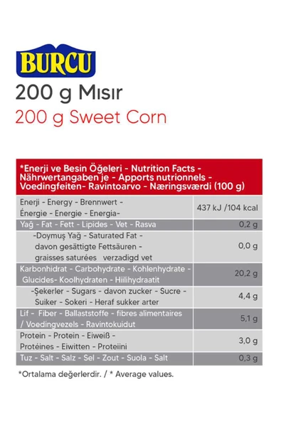 Burcu Süt Mısır 200 gr x 3 Adet - Resim 3