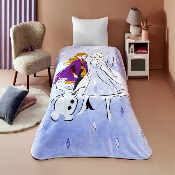 Lisanslı Disney Frozen Hello Tek Kişilik Battaniye ürün görseli 1