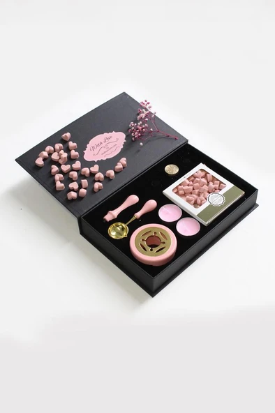 Mum Mühürü Uygulama Seti Pembe Kendin Yap Mühür Seti 7 Parça BBS1016 ürün görseli 1