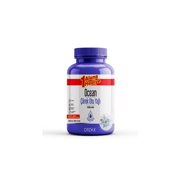 Ocean Çörek Otu Yağı 1000 mg 60 + 60 Kapsül ürün görseli 1