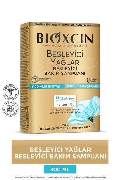 Bioxcin Besleyici Yağlar Bakım Şampuan 300 ml ürün görseli 1