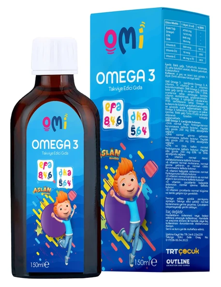 Omi Omega 3 içeren Takviye Edici Gıda Çocuk 150Ml ürün görseli 1