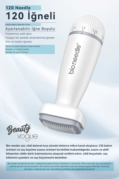 Bio Needle 120 - Dermaroller Titanyum İğne - Resim 2