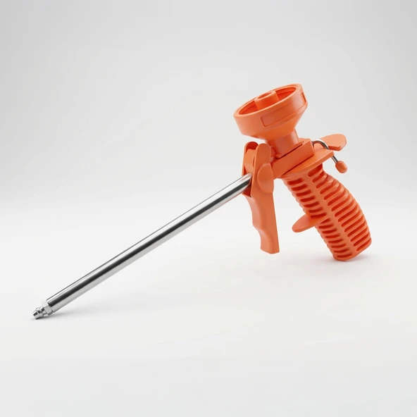 Turuncu Ergonomik Saplı Metal Uçlu Köpük Tabanca Hassas Uygulama İçin Profesyonel Köpük Tabancası ürün görseli 1