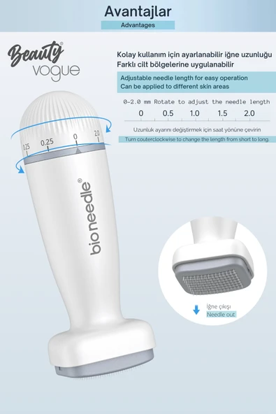 Bio Needle 120 - Dermaroller Titanyum İğne - Resim 5
