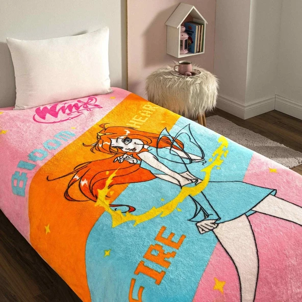 Lisanslı Winx 2 Tek Kişilik Battaniye ürün görseli 1