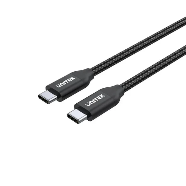 UNITEK TYPE-C ŞARJ 2MT 100W E-MARKER (C14059BK) ürün görseli 1