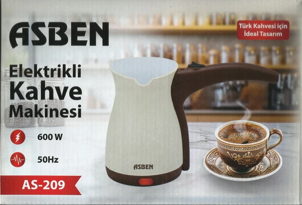 Asben plastik AS-209 Elektrikli cezve kahve makinesi ürün görseli 1