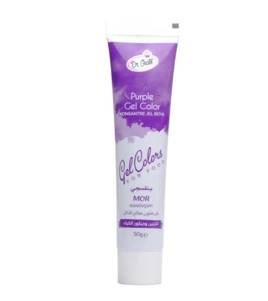 DR GUSTO TÜP JEL GIDA BOYASI MOR - 50 GR ürün görseli 1