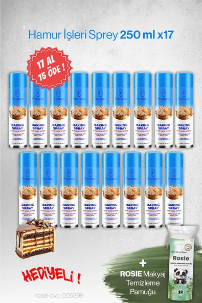 Premium Hamur İşleri Sprey Yağ 17 AL 15 ÖDE, 250 ML Hediyeli ürün görseli 1